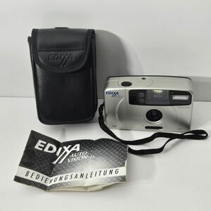 Edixa Auto Vision II Compact Camera Analog Camera 35mm with Bag & Instructions